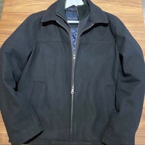 Tommy Hilfiger Black Double-Zipper Coat Like New